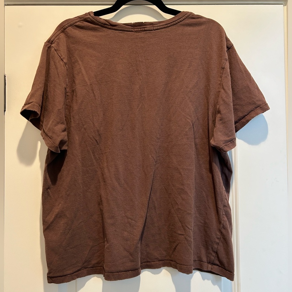 Nuuds Everyday T-Shirt Vintage Cotton - Coffee - XL - Picture 5 of 7